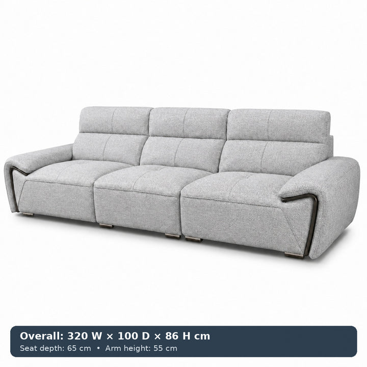 George Sculpted-Arm Sofa