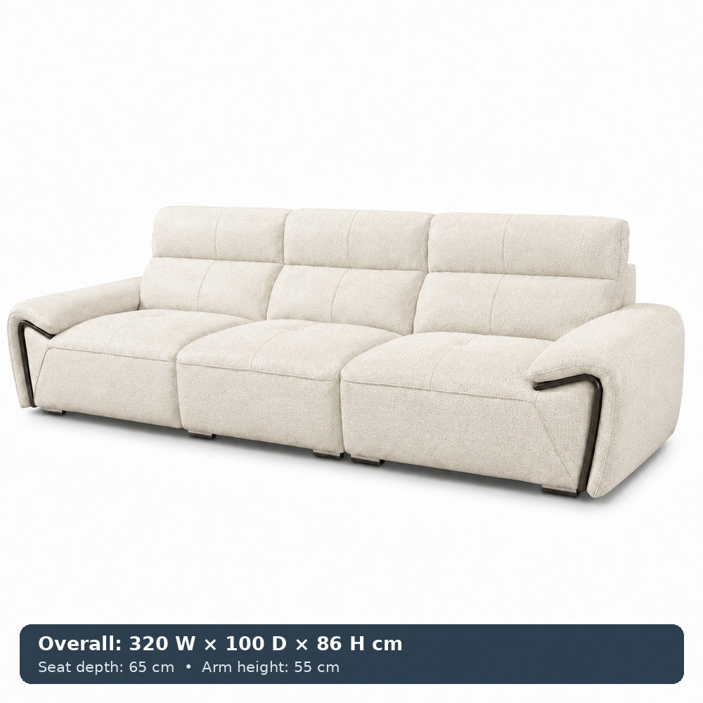 George Sculpted-Arm Sofa