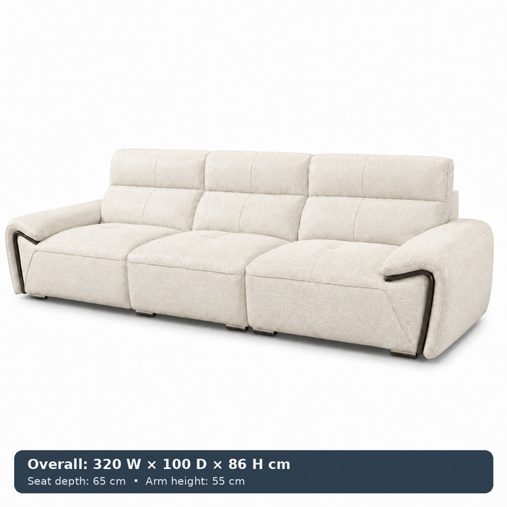 George Sculpted-Arm Sofa