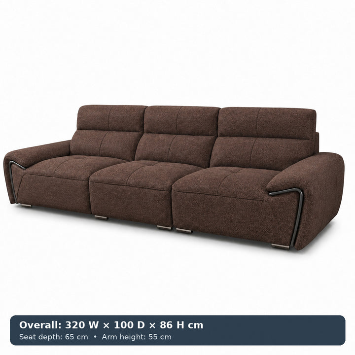 George Sculpted-Arm Sofa