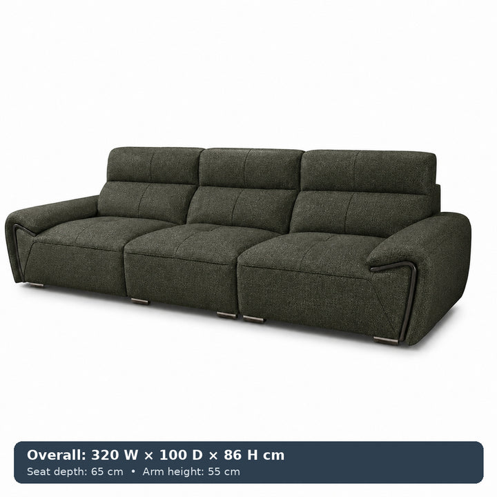 George Sculpted-Arm Sofa