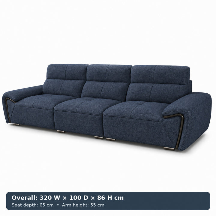 George Sculpted-Arm Sofa