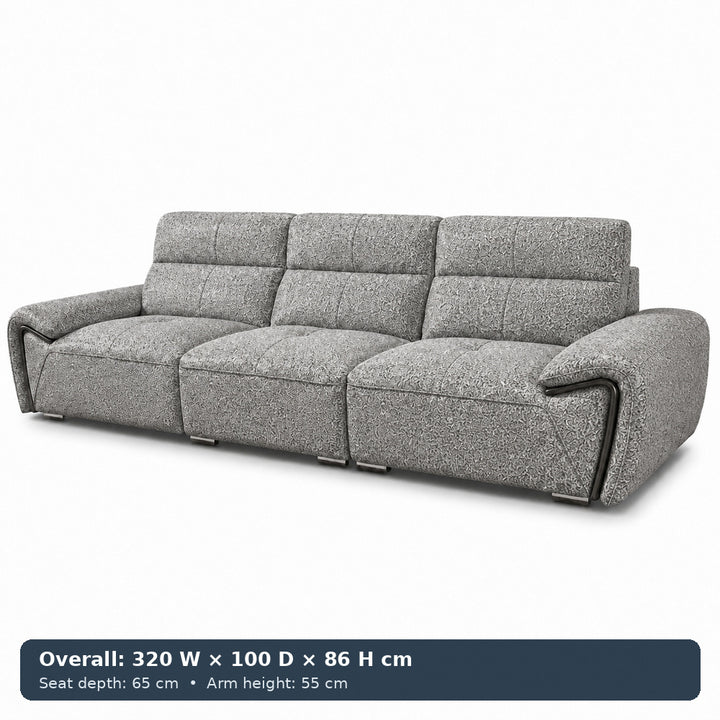 George Sculpted-Arm Sofa
