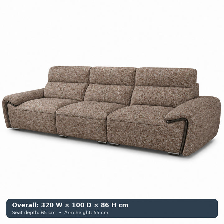 George Sculpted-Arm Sofa