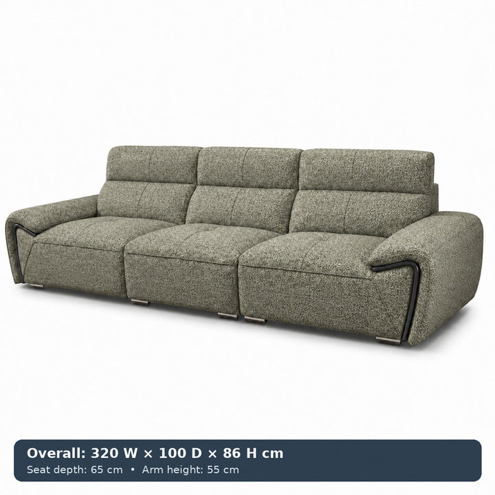 George Sculpted-Arm Sofa