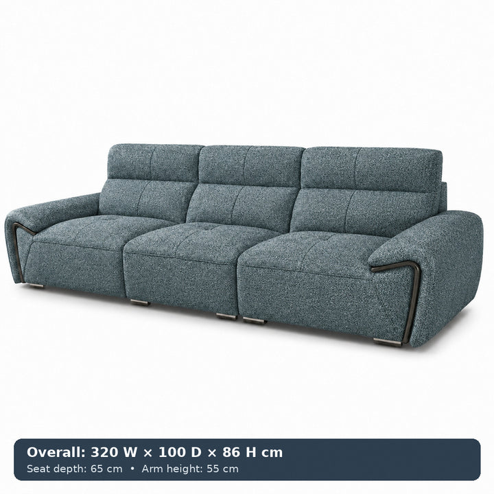 George Sculpted-Arm Sofa