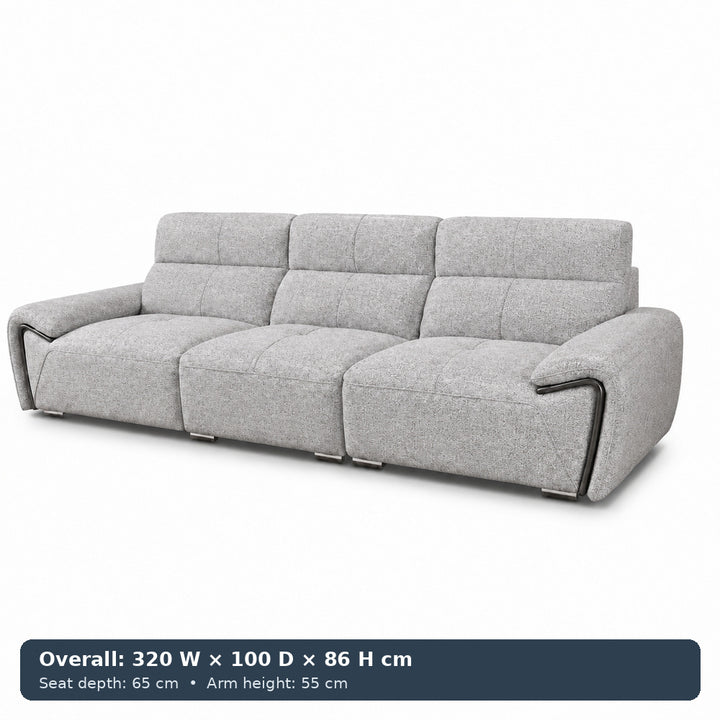 George Sculpted-Arm Sofa