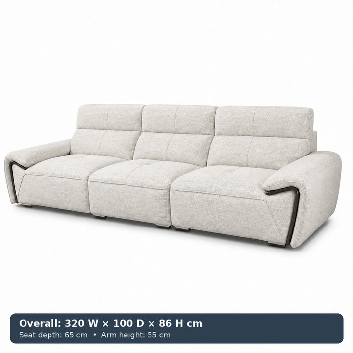 George Sculpted-Arm Sofa