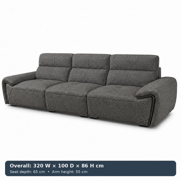 George Sculpted-Arm Sofa