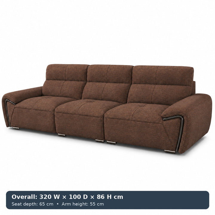 George Sculpted-Arm Sofa