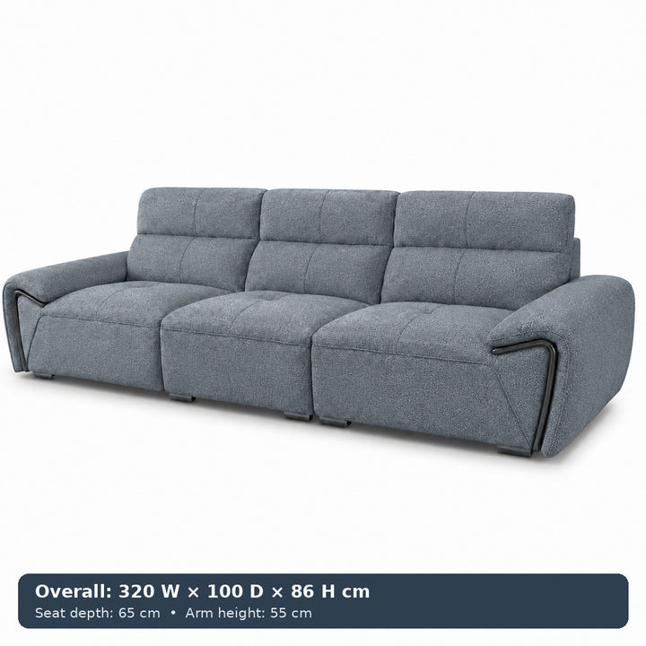 George Sculpted-Arm Sofa