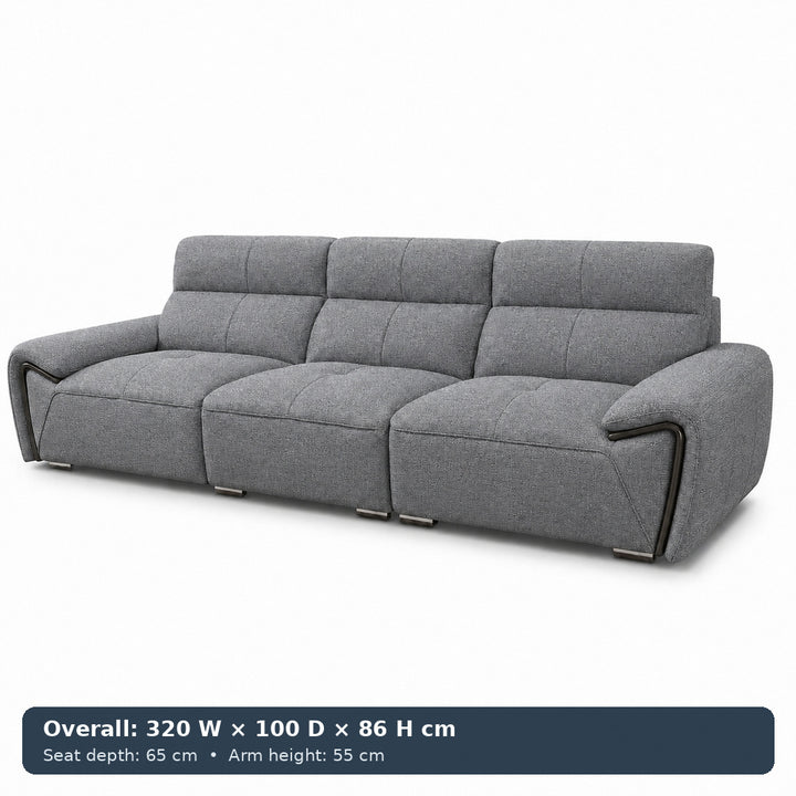 George Sculpted-Arm Sofa