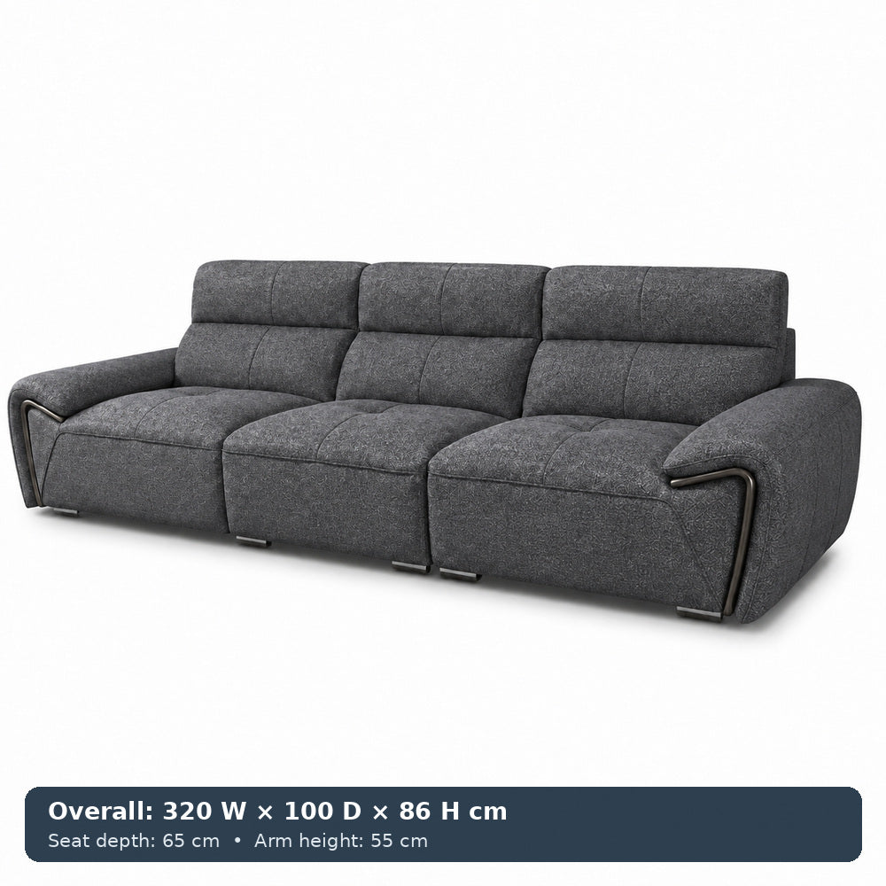 George Sculpted-Arm Sofa