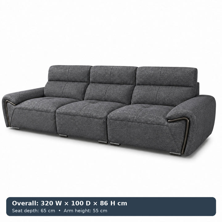 George Sculpted-Arm Sofa