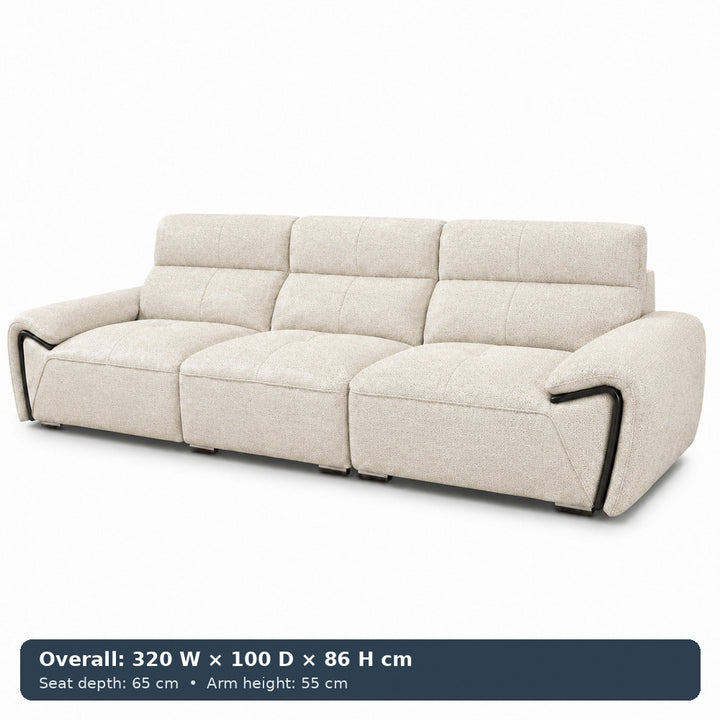 George Sculpted-Arm Sofa