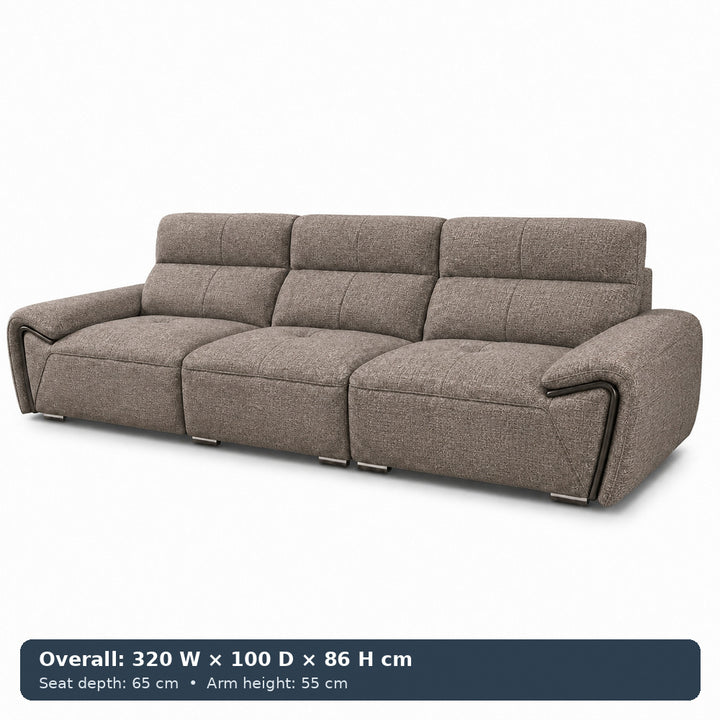 George Sculpted-Arm Sofa