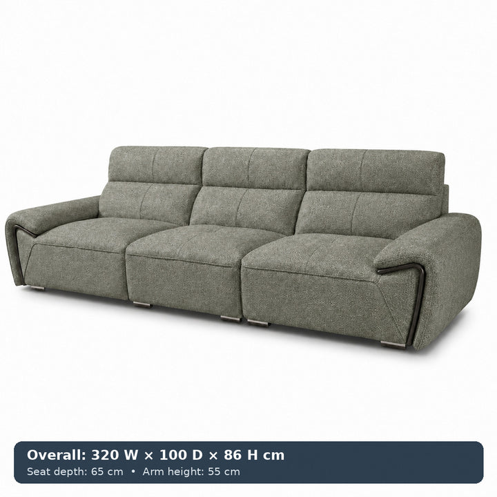 George Sculpted-Arm Sofa
