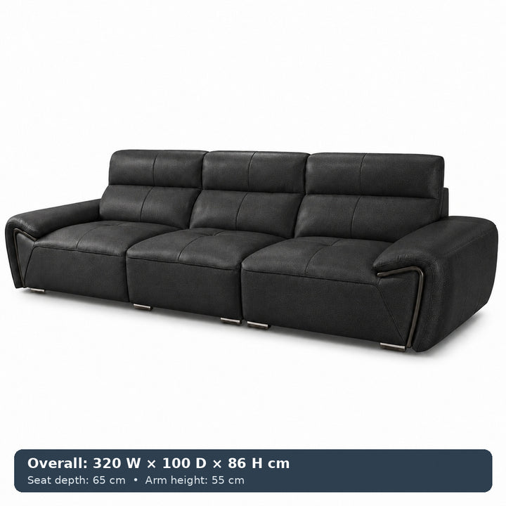 George Sculpted-Arm Sofa
