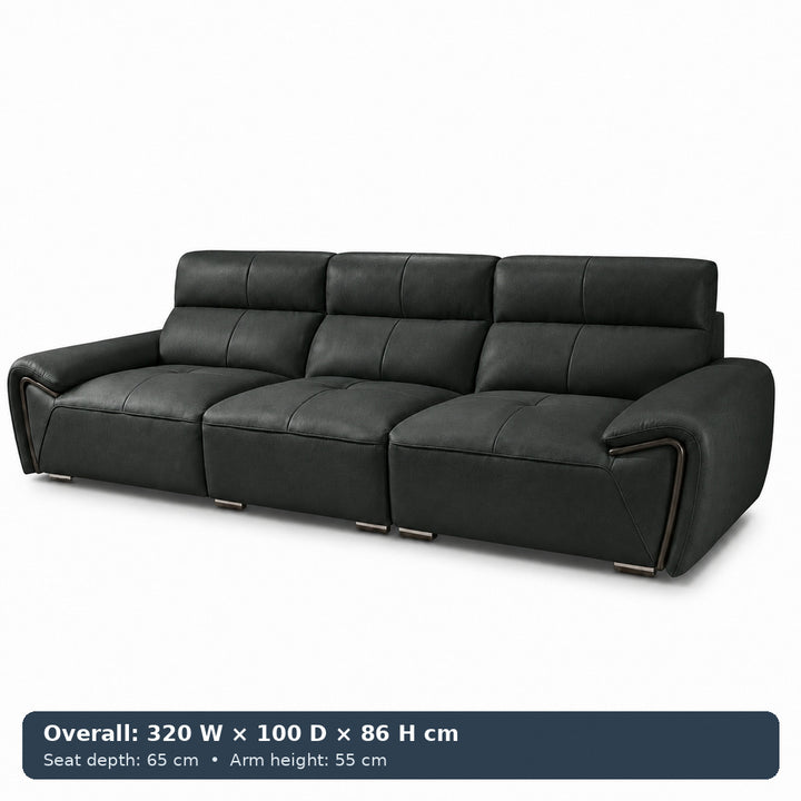 George Sculpted-Arm Sofa