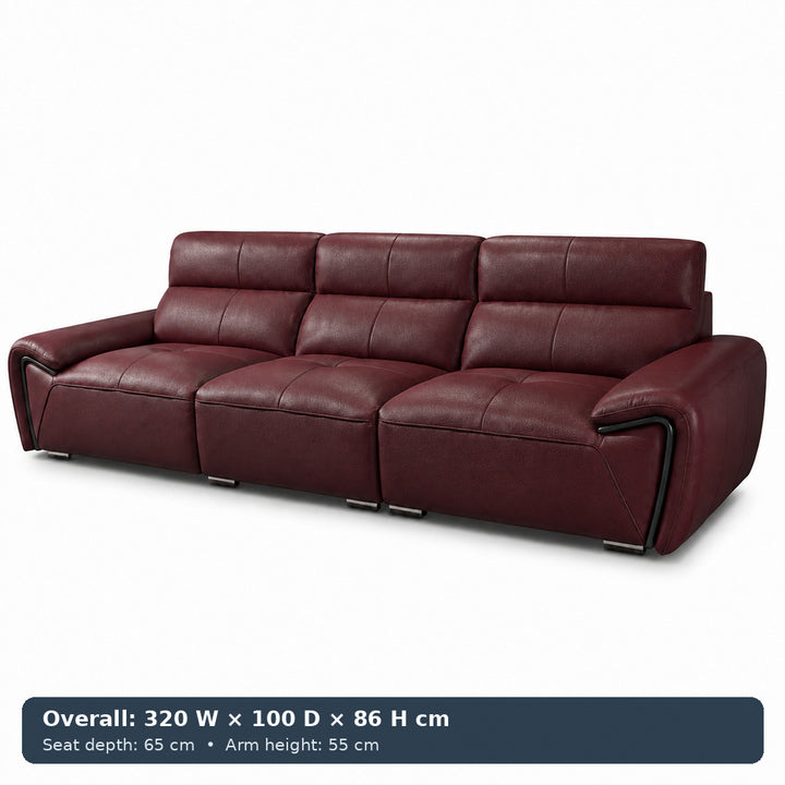 George Sculpted-Arm Sofa