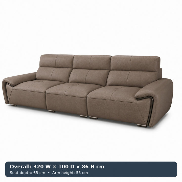 George Sculpted-Arm Sofa