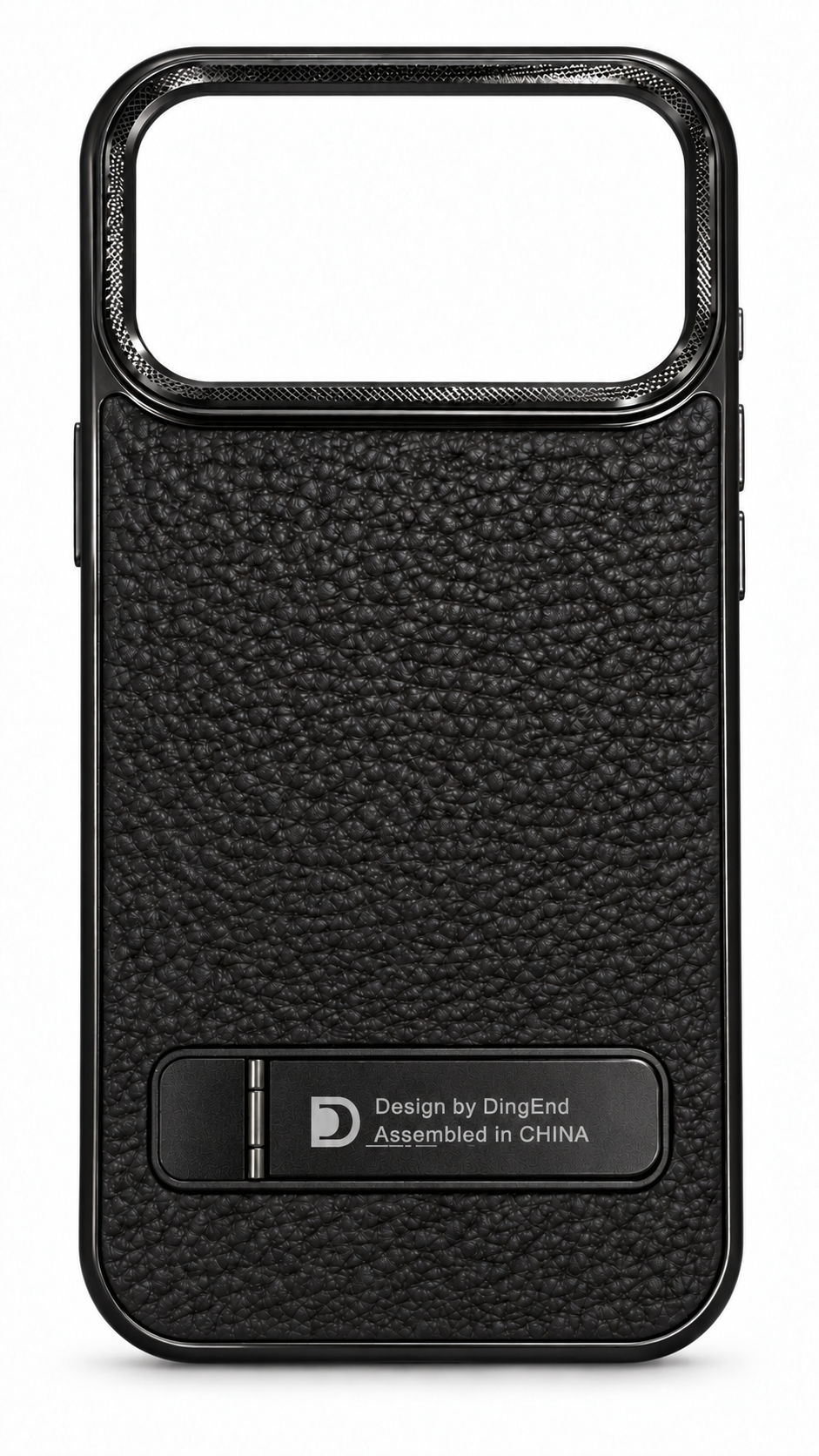 Black textured iPhone 17 Pro Max empty case