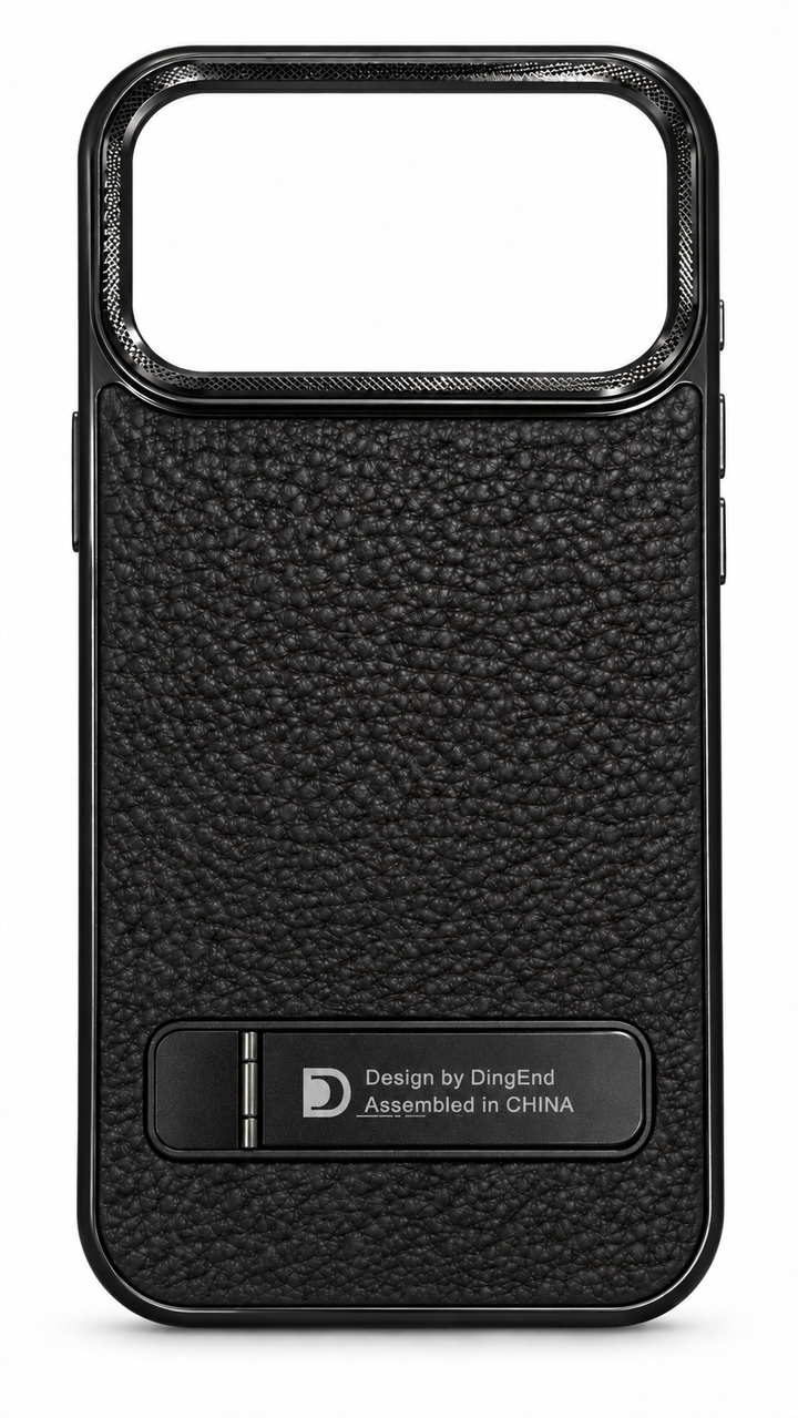 Black textured iPhone 17 Pro Max empty case