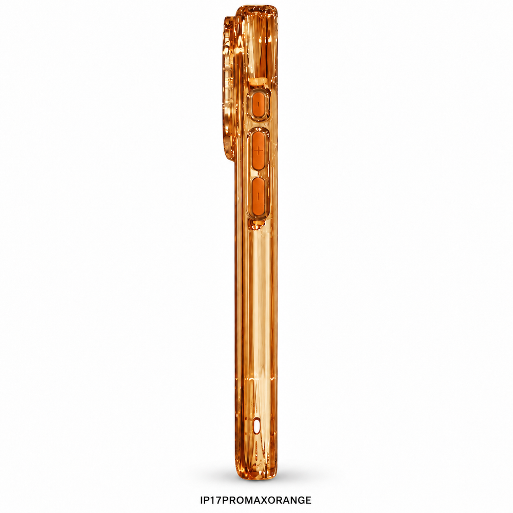 Orange clear case for iPhone 17 Pro Max