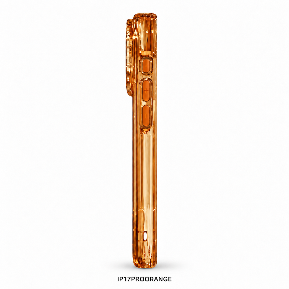 Orange clear case for iPhone 17 Pro