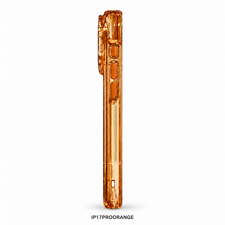 Orange clear case for iPhone 17 Pro