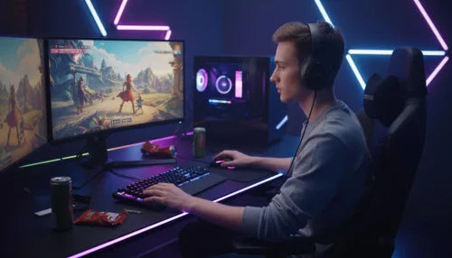Lenovo EB325 Wireless Gaming Headset – Bluetooth 5.4, 360° Surround Sound &amp; Built-In Microphone