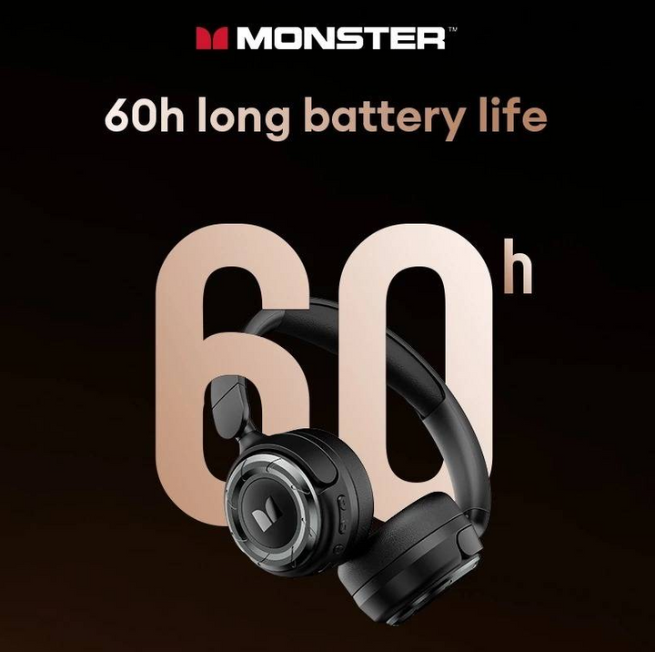 Monster MQH08 Bluetooth Wireless Headset Foldable Handsfree Headphones