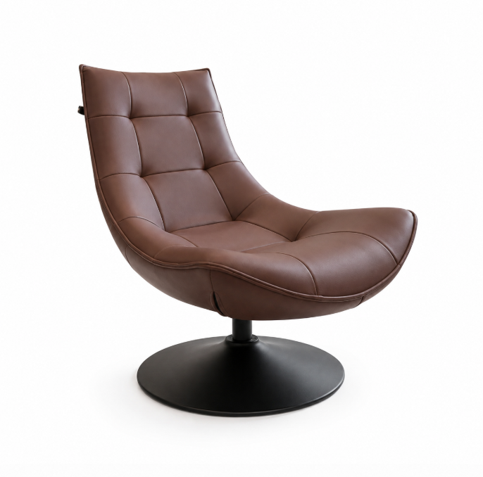 Obranzon Swivel Lounge Chair, coffee