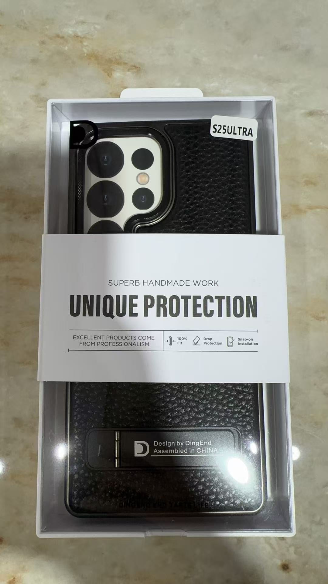 S25 Ultra black case retail packaging