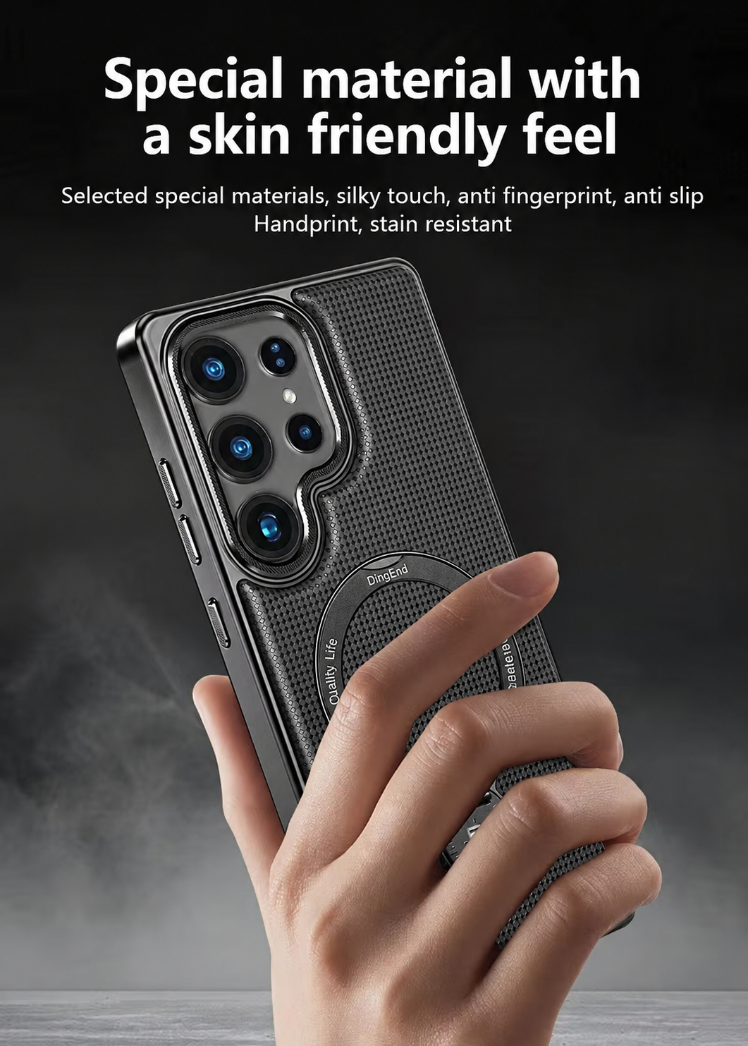 Black case grip