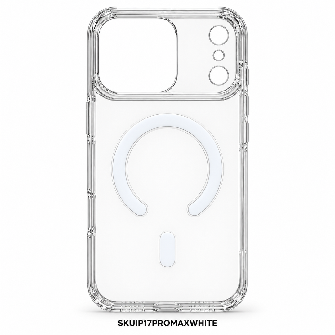 Clear case with white ring for iPhone 17 Pro Max