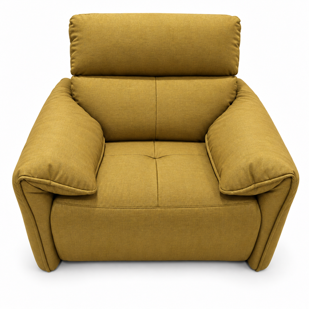 Benjamin Electric Recliner - Lins 68 - Mustard Gold