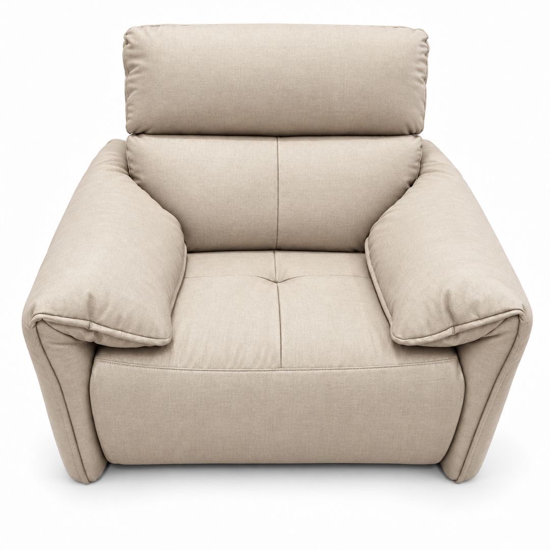 Benjamin Electric Recliner - Mello 28 - Creamy Beige