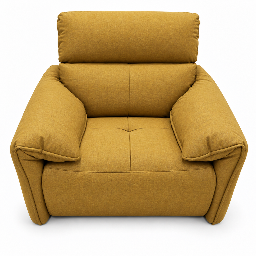 Benjamin Electric Recliner - Mora 68 - Mustard Gold