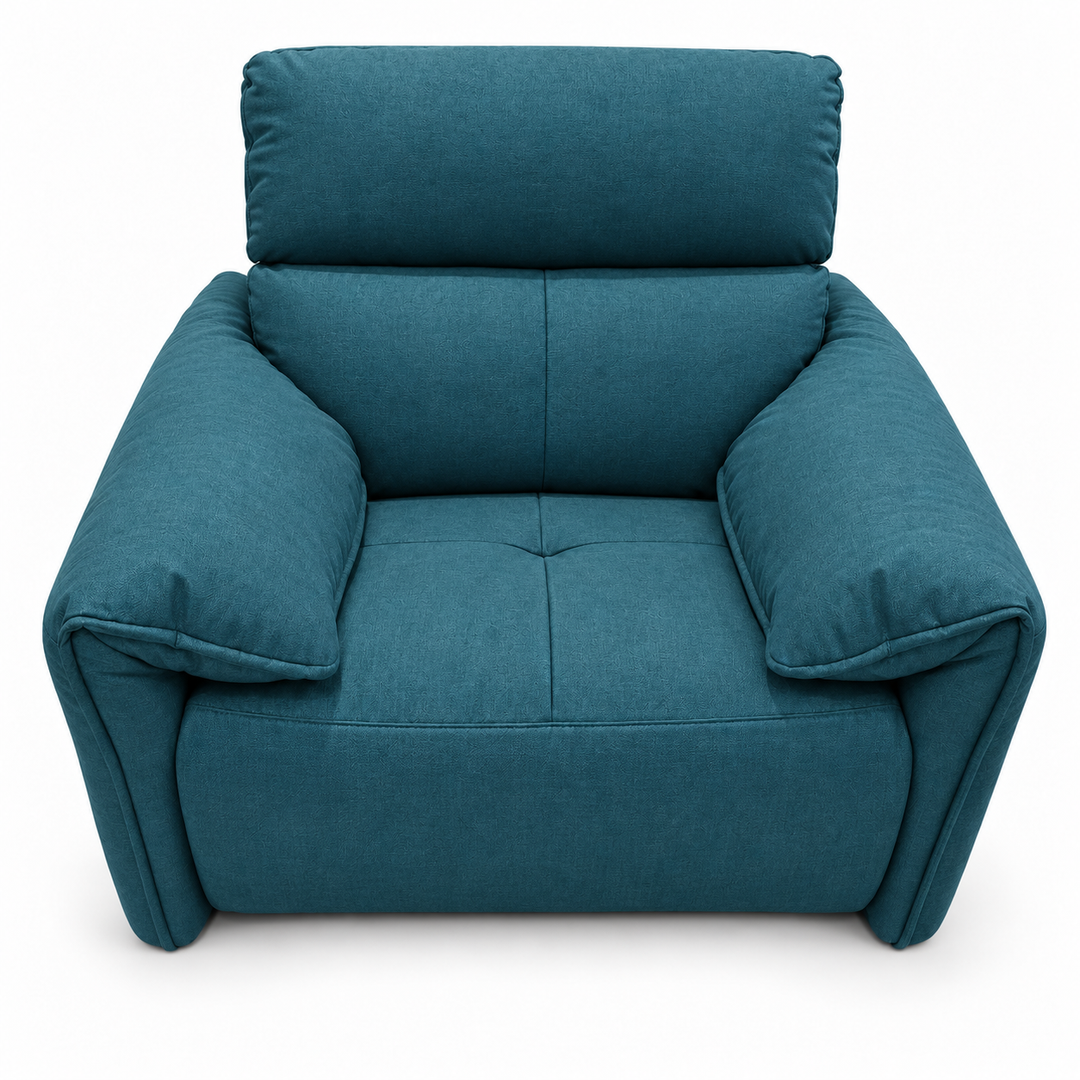 Benjamin Electric Recliner - Mora 89 - Teal Blue