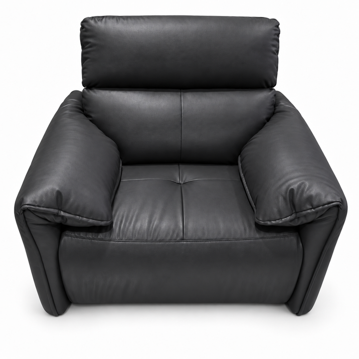 Benjamin Electric Recliner - Vegan Leather 01 - Charcoal Black
