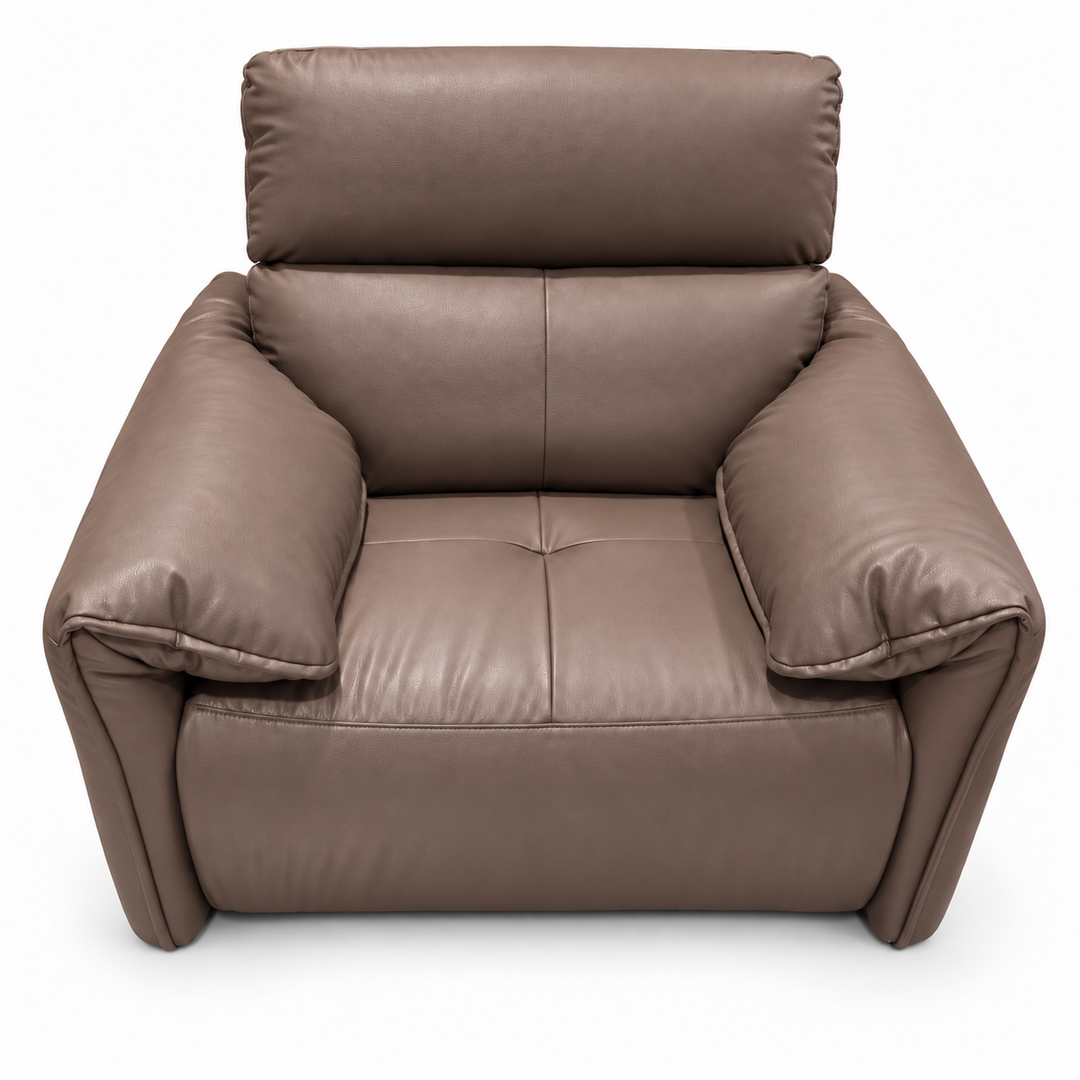 Benjamin Electric Recliner - Vegan Leather 05 - Taupe Brown