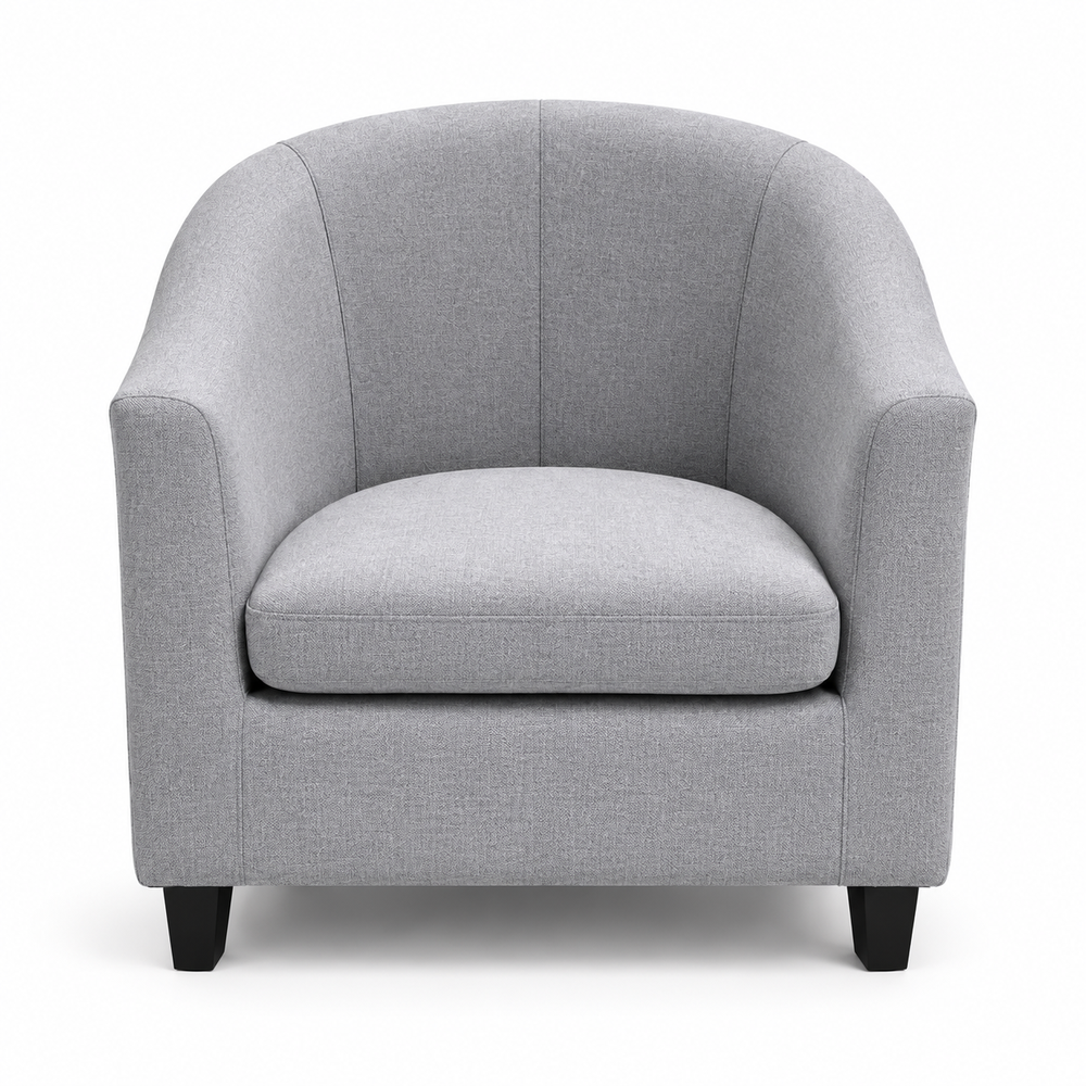 Grey armchair front view