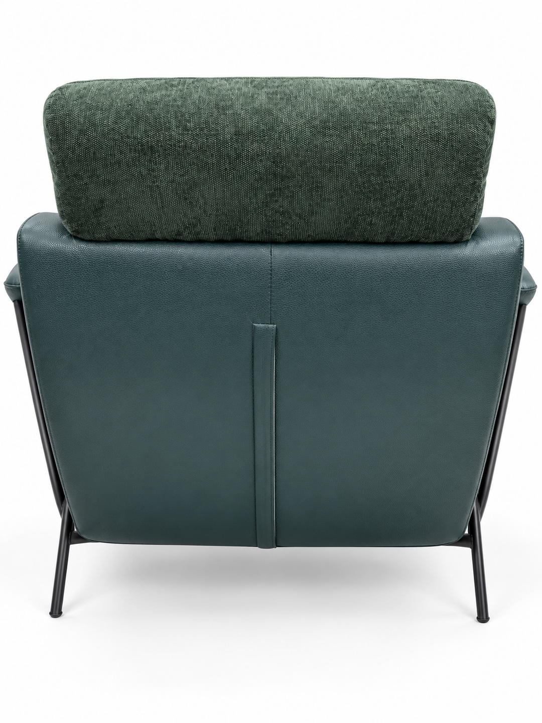 Green chair rear view