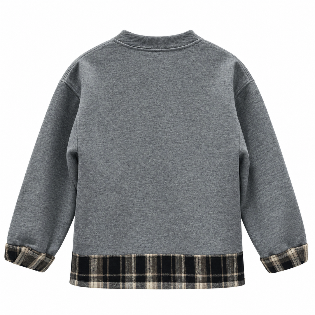 Grey 8026 sweatshirt back