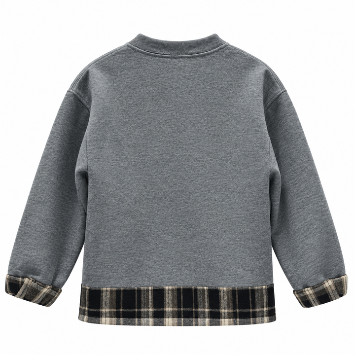 Grey 8026 sweatshirt back