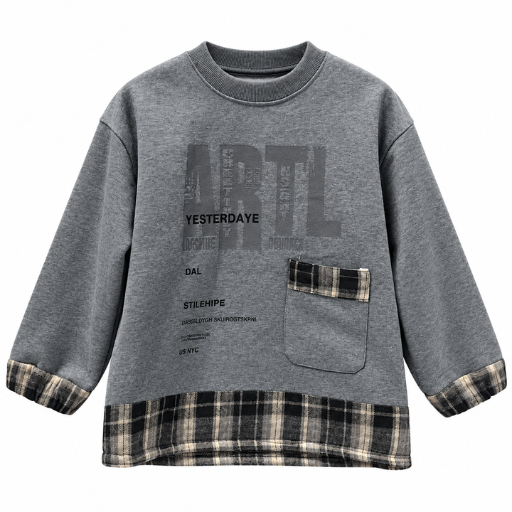 Grey 8026 sweatshirt front