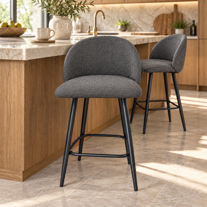 Leo Crescent Bar Stool – Puro 43 Puro 43 – kitchen lifestyle