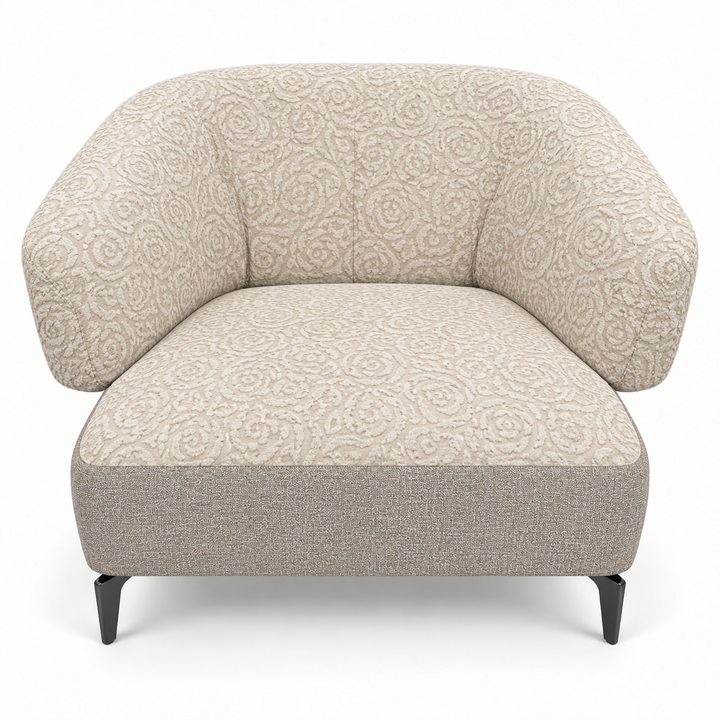 Ruby combination 21: top and curved back/arms reverb-26-cream-beige; lower base mora-24-light-greige. Upholstery visualisation.