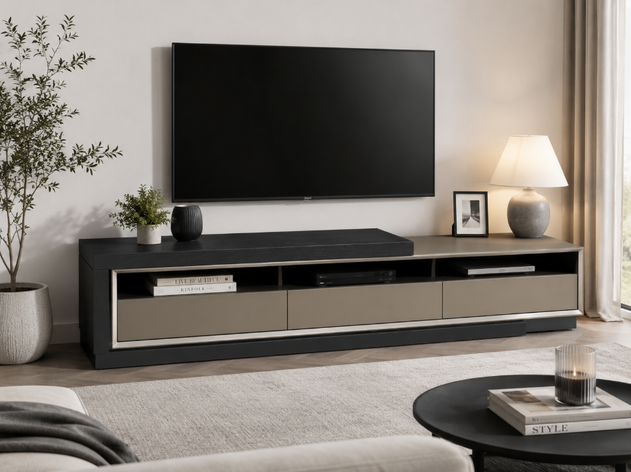 Amaravik Entertainment Unit | Premium Modern TV Stand | Designer Entertainment Centre